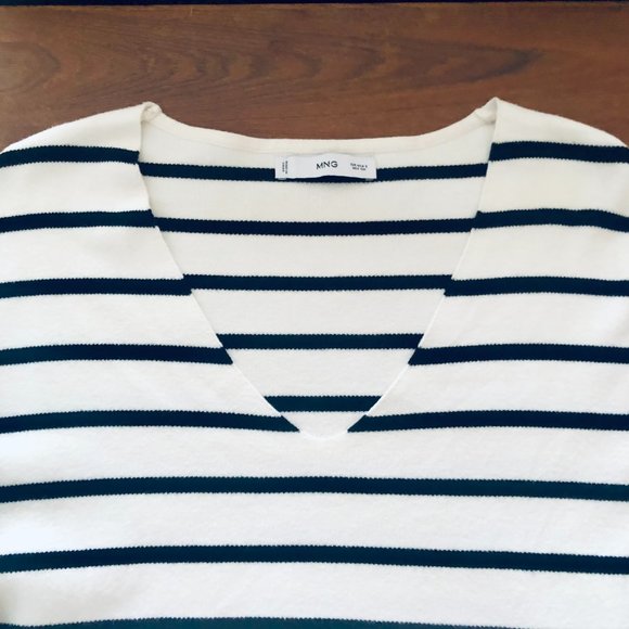 MANGO - Oversized striped sweater - Picture 6 of 10